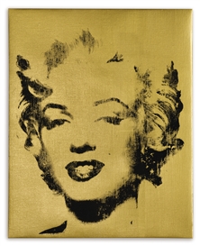 WARHOL GOLD MARILYN by Elaine Sturtevant